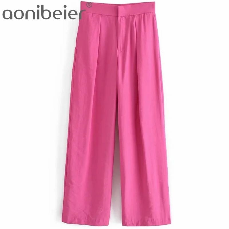 Pink Summer Thin Style Casual Women Trousers Fashion Folds Detail Side Pockets High Waist Loose Ankle Length Pants 210604, Hp
Pink Summer Thin Style Casual Women Trousers Fashion Folds Detail Side Pockets High Waist Loose Ankle Length Pants 210604, Hp