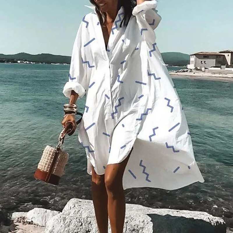 2021women v neck shirt dress summer autumn floral print bohemian dress casual long sleeve loose beach femme dress vestidos 5xl, Black;gray
2021women v neck shirt dress summer autumn floral print bohemian dress casual long sleeve loose beach femme dress vestidos 5xl, Black;gray