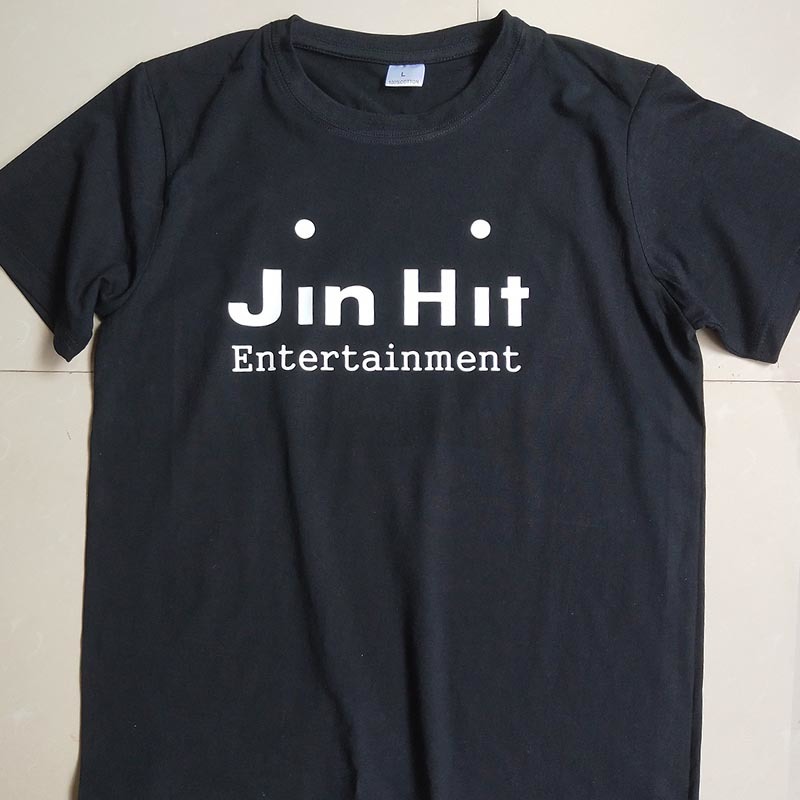 JinHit Entertainment Unisex Kpop T-Shirt Women Fashion Cotton Short Sleeve Tshirt Feminina Letter Printed Women's T-shirts 210406