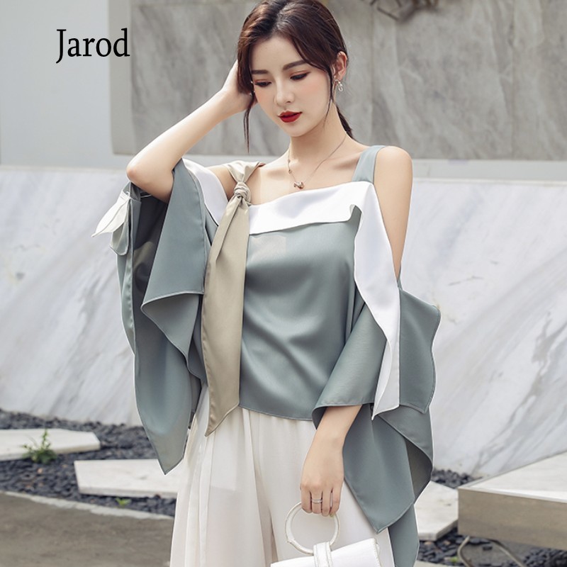 Korean summer Off Shoulder Women's Shirts Ruffles Patchwork Lace Up Sleeveless Irregular Blouse Top women Clothing 210518, Photo color
Korean summer Off Shoulder Women's Shirts Ruffles Patchwork Lace Up Sleeveless Irregular Blouse Top women Clothing 210518, Photo color