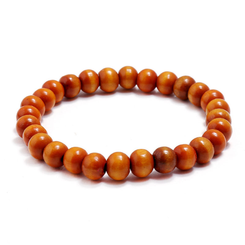 Handmade Wooden Beaded Strands Charm Bracelets Elastic Jewelry For Men Women Lover Bangle Party Club Decor Accessories