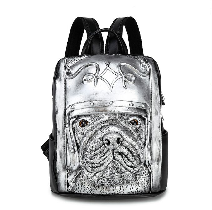 New personalized Street Cool Rock MEN Backpack Grimace Pattern Leopard Sabre Wulf Pattern Backpacks Funny Women Shoulder Bag PACK