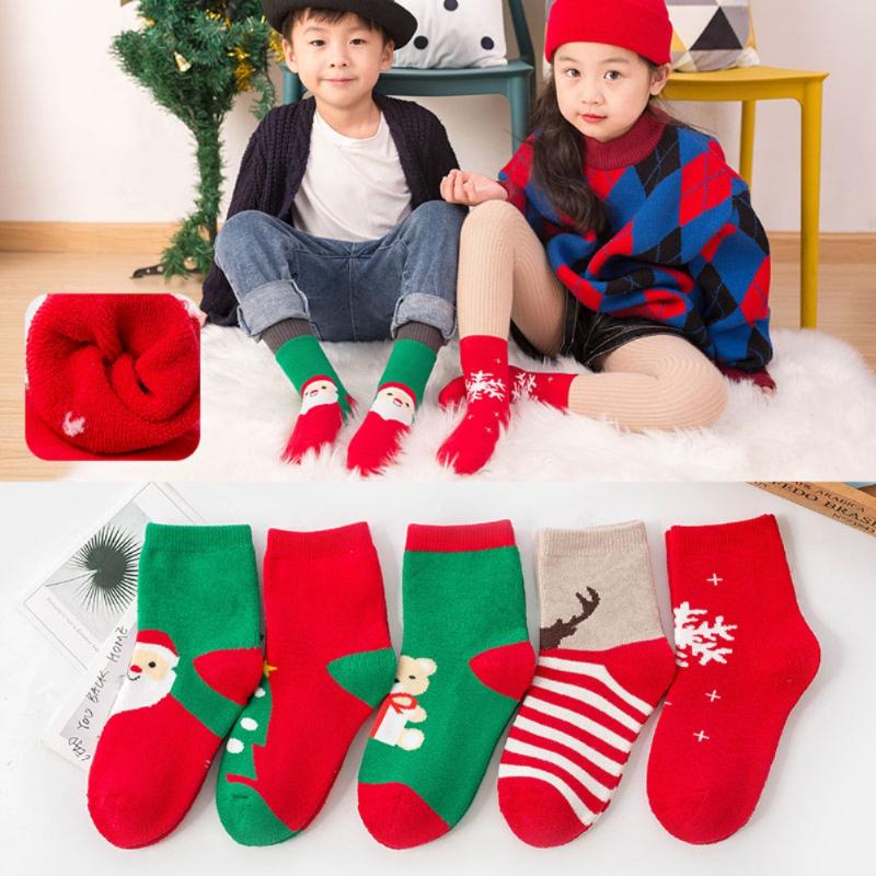 Socks 5 Pairs/Pack Christmas Cotton Baby Boys Girls Winter Fashion Autumn Year Warm Floor Anti-Slip
Socks 5 Pairs/Pack Christmas Cotton Baby Boys Girls Winter Fashion Autumn Year Warm Floor Anti-Slip