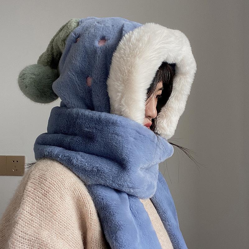 Berets Sweet Fashion Women's Lei Feng Hat Winter Warm Plush Thickening Imitation Cute Girl Scarf Gloves Three-Piece Suit, White
Berets Sweet Fashion Women's Lei Feng Hat Winter Warm Plush Thickening Imitation Cute Girl Scarf Gloves Three-Piece Suit, White