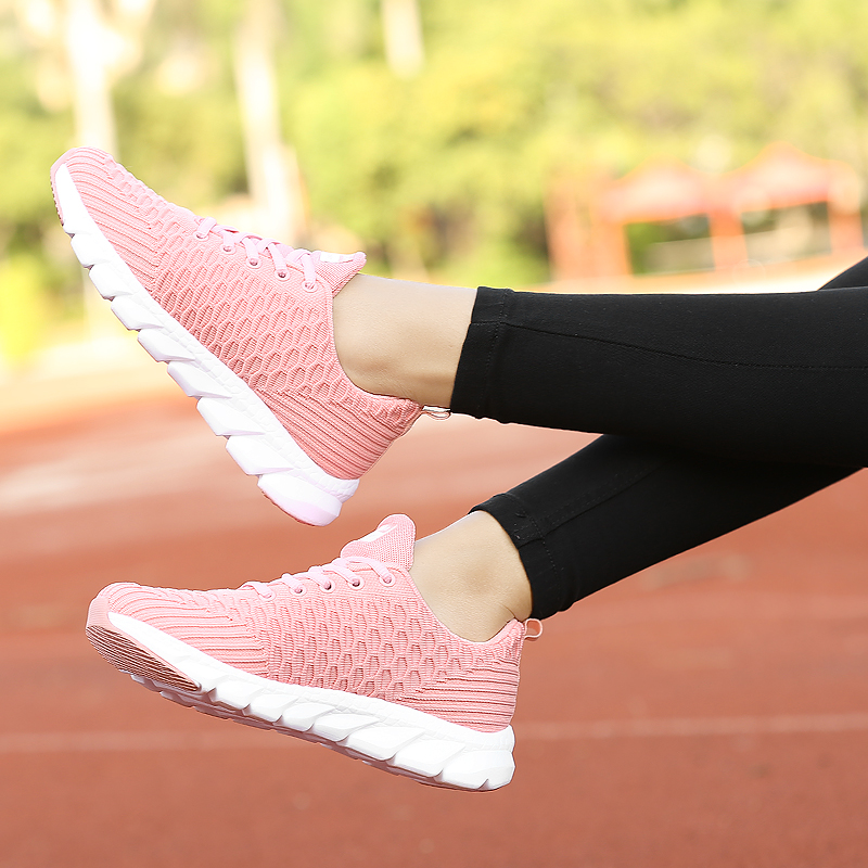 Women's running shoes lightweight fly mesh breathable black white pink sports trendy female casual sneakers trainers, A2
Women's running shoes lightweight fly mesh breathable black white pink sports trendy female casual sneakers trainers, A2