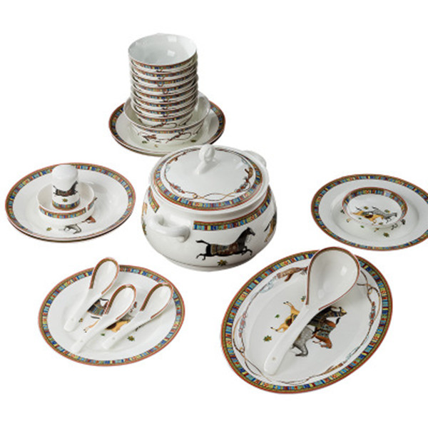 Dinnerware sets western style 58 pcs tableware plate factory supply hometown made in Jingdezhen, Multi
Dinnerware sets western style 58 pcs tableware plate factory supply hometown made in Jingdezhen, Multi