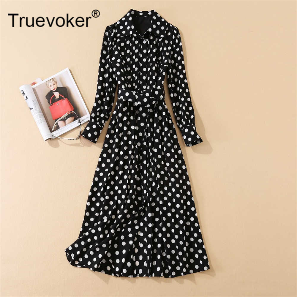 Truevoker Lady Spring High Street Fashion Polka Dot Printed Belted Party Dress Elegant Festa Vestidos 210602, Navy blue
Truevoker Lady Spring High Street Fashion Polka Dot Printed Belted Party Dress Elegant Festa Vestidos 210602, Navy blue