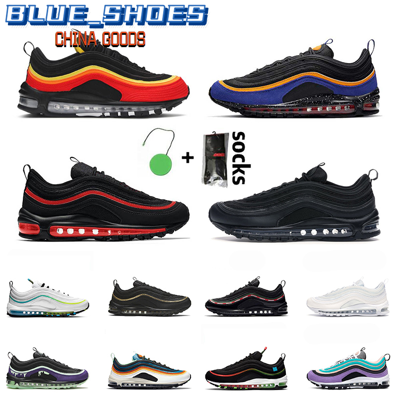 Fashion Triple Black White 97s Running Shoes Men Womens Sneakers Trainers 97 Hanshin Tigers Metallic Gold Bred Sean Wotherspoon Have Day, A18 36-40 white iridescent strpes
Fashion Triple Black White 97s Running Shoes Men Womens Sneakers Trainers 97 Hanshin Tigers Metallic Gold Bred Sean Wotherspoon Have Day, A18 36-40 white iridescent strpes