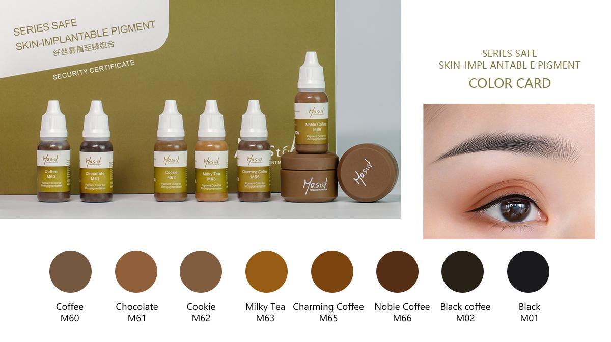Tattoo Inks Mastor Microblading Eyebrow Ink Pigment Kit 15ml 6 Colors Black Paste Eyeliner
Tattoo Inks Mastor Microblading Eyebrow Ink Pigment Kit 15ml 6 Colors Black Paste Eyeliner