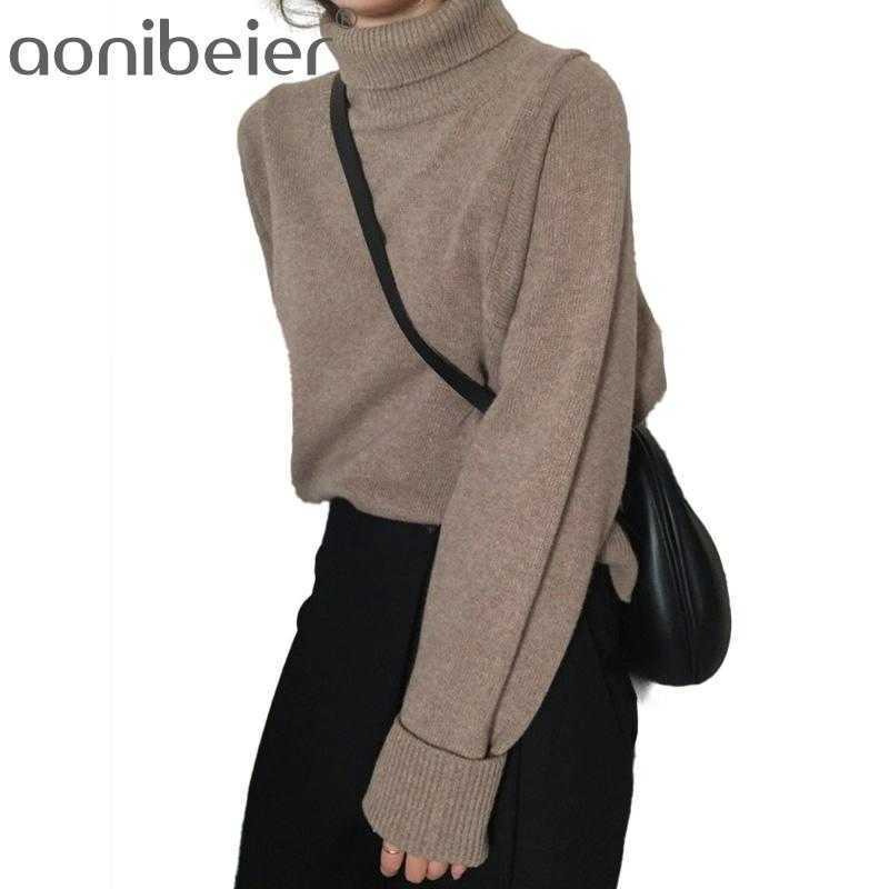 Women's Winter Spring Korean Style Knitwear Turtleneck Warm Pullover Solid Minimalist Elegant Sweater Outwear 210604, Cream
Women's Winter Spring Korean Style Knitwear Turtleneck Warm Pullover Solid Minimalist Elegant Sweater Outwear 210604, Cream