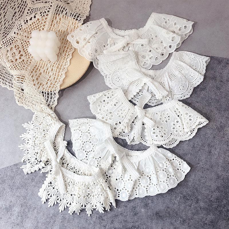 Hair Accessories Embroidery Floral Baby Bibs Kids Lace Fake Collar Shawl Hollow Ruffled Bib Children Girls Clothes, Style c
Hair Accessories Embroidery Floral Baby Bibs Kids Lace Fake Collar Shawl Hollow Ruffled Bib Children Girls Clothes, Style c