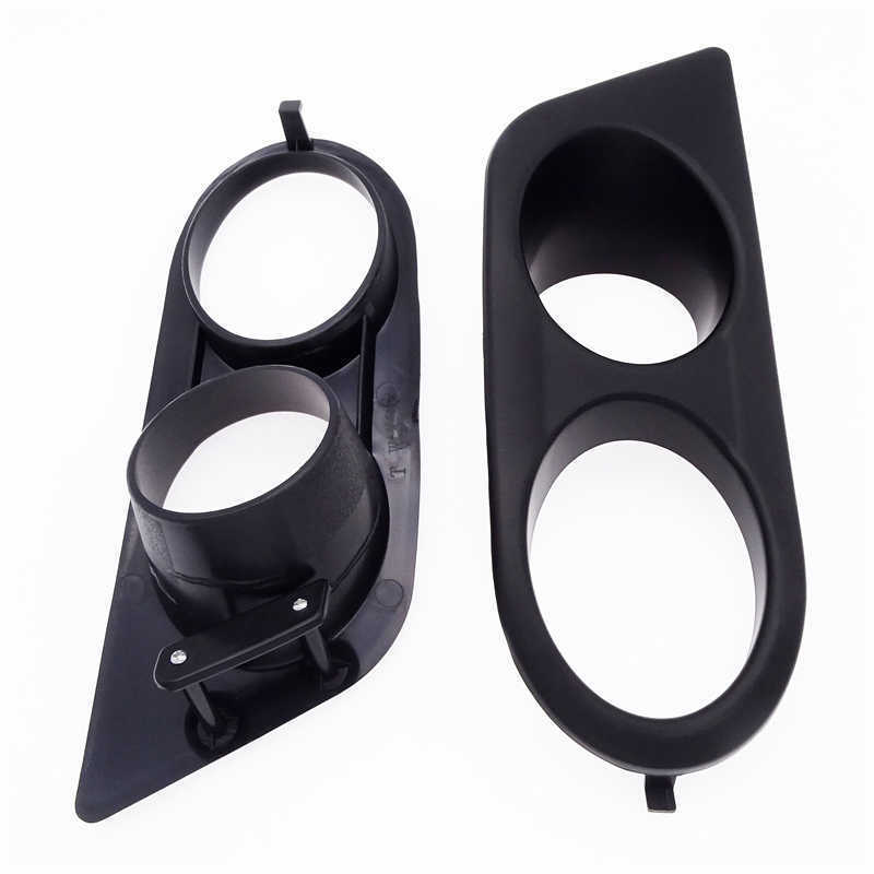 New Front Black Car Bumper Fog Light Covers Dual Hole Surround Air Duct High Quality ABS Auto Accessories For E46 M3 2001-2006