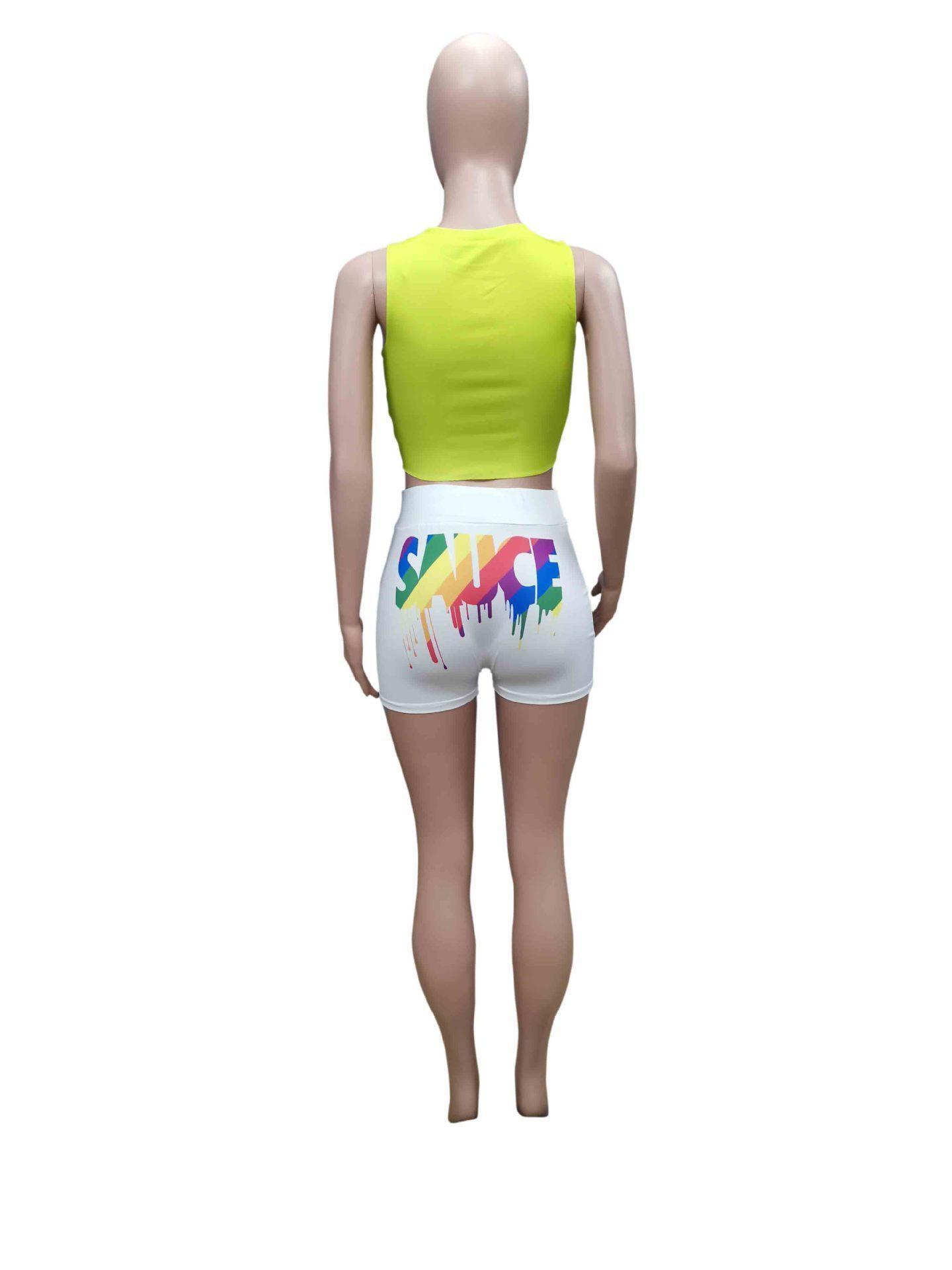 Designer tank top with cartoon printing positioning print lace camisole woman cotton tanks tops fashions bustier