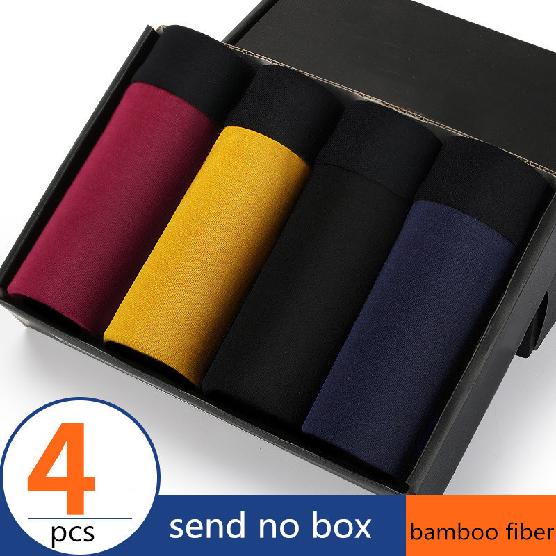 4pcs/Lot Male Panties Bamboo Fiber Mens Underwear Boxers Breathable Man Trunk Boxer Solid Underpants Brand Shorts Plus Size 5XL, A002
4pcs/Lot Male Panties Bamboo Fiber Mens Underwear Boxers Breathable Man Trunk Boxer Solid Underpants Brand Shorts Plus Size 5XL, A002