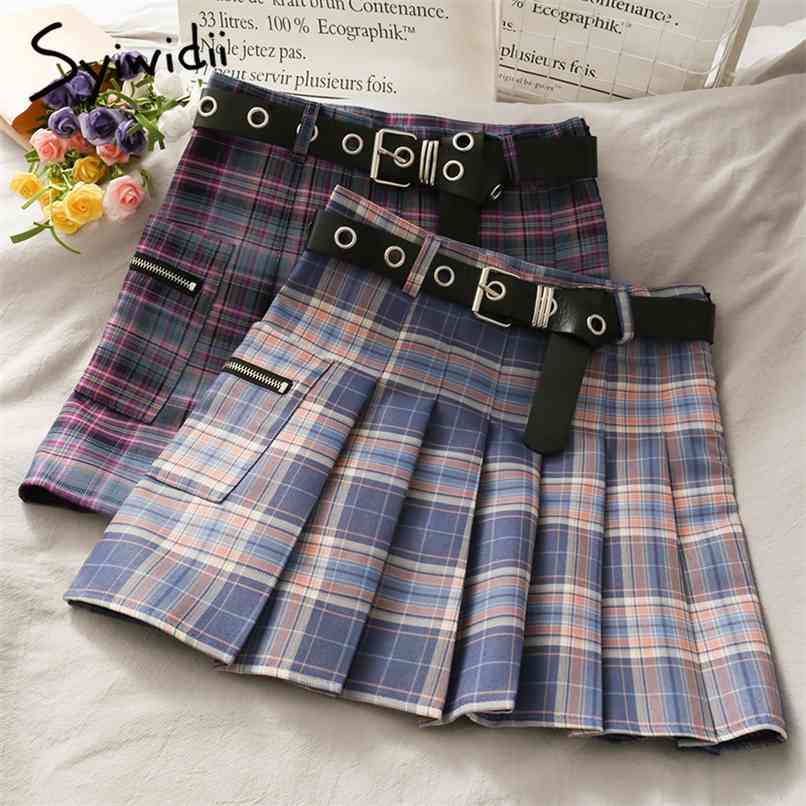 Sashes Plaid Pleated High Waist Skirt for Women Zipper Casual A-Line Spring Summer Korean Fashion Mini Skirts 210607, Blue
Sashes Plaid Pleated High Waist Skirt for Women Zipper Casual A-Line Spring Summer Korean Fashion Mini Skirts 210607, Blue