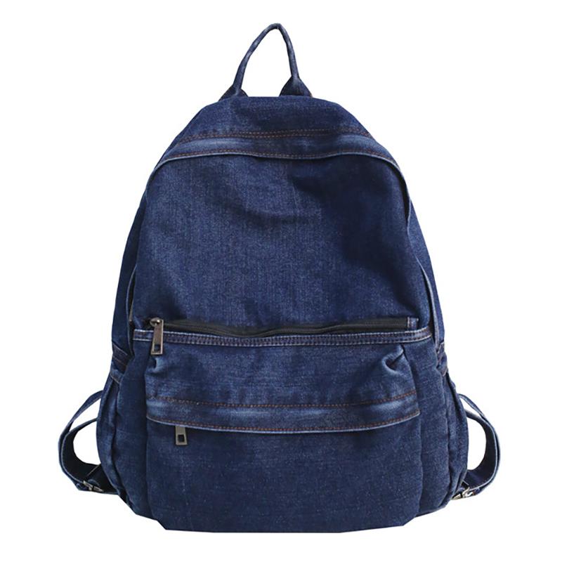 Simple Male Denim Casual Backpack Unisex College Student School Large Capacity Outdoors Travel Women's Bag Men's 
Simple Male Denim Casual Backpack Unisex College Student School Large Capacity Outdoors Travel Women's Bag Men's