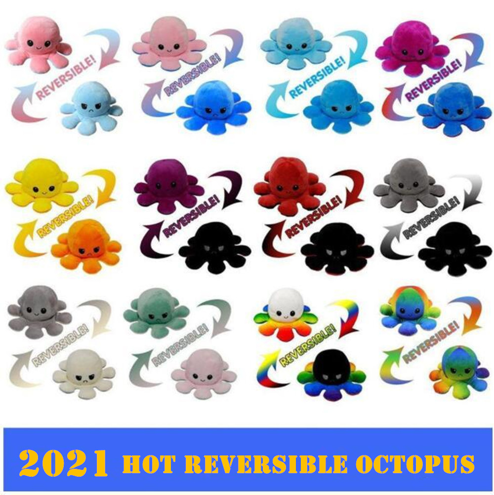 Reversible Plush Toys Soft Flip Two-Sided Octops Plush Toy Stuffed Doll Soft Simulation Octopus Cute Animal Doll Party Gift DHL Shipping
Reversible Plush Toys Soft Flip Two-Sided Octops Plush Toy Stuffed Doll Soft Simulation Octopus Cute Animal Doll Party Gift DHL Shipping