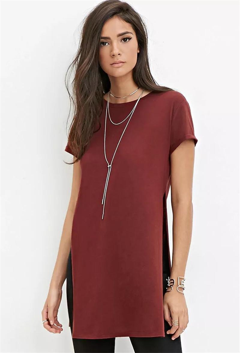 Women' T-Shirt Spring Summer Loose Solid Color Short Sleeved Bottoming Tops Tees Simple Casual Split Cotton Tshirt Clothes, Green
Women' T-Shirt Spring Summer Loose Solid Color Short Sleeved Bottoming Tops Tees Simple Casual Split Cotton Tshirt Clothes, Green
