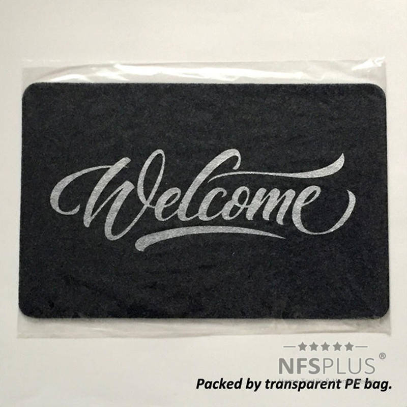 Welcome Front Door Mat Entrance mat 40x60cm Polyester Waterproof TPR Anti-Slip Hallway Floor Durable Outdoor Carpet 220301