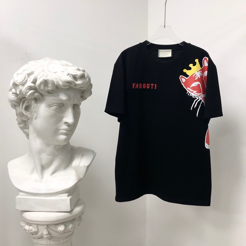 2022 Spring summer Europe Italy Tee cartoon tiger Crown t shirt Men Women high quality fashion cotton Tshirt, White;black
2022 Spring summer Europe Italy Tee cartoon tiger Crown t shirt Men Women high quality fashion cotton Tshirt, White;black