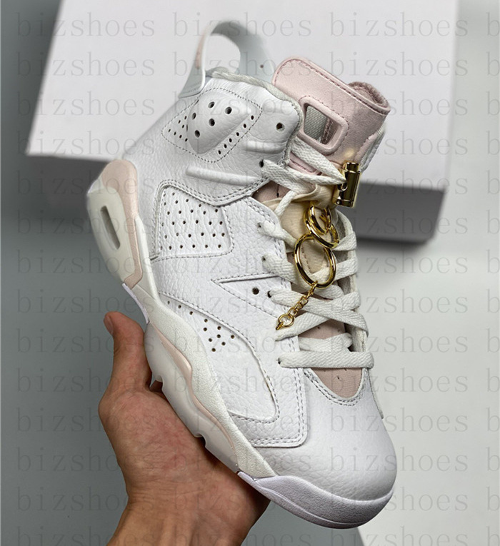 6 Gold Hoops WMNS Basketball Shoes White Barely Rose Sail Trainers Metallic Gold 6s Sports Sneakers DH9696-100
6 Gold Hoops WMNS Basketball Shoes White Barely Rose Sail Trainers Metallic Gold 6s Sports Sneakers DH9696-100