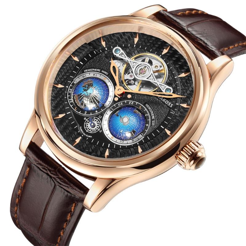 Wristwatches SEAKOSS Mens Military Automatic Mechanical Watches North/South Hemisphere World Time Watch 1963 For Men Pilots 2021, White silver case
Wristwatches SEAKOSS Mens Military Automatic Mechanical Watches North/South Hemisphere World Time Watch 1963 For Men Pilots 2021, White silver case