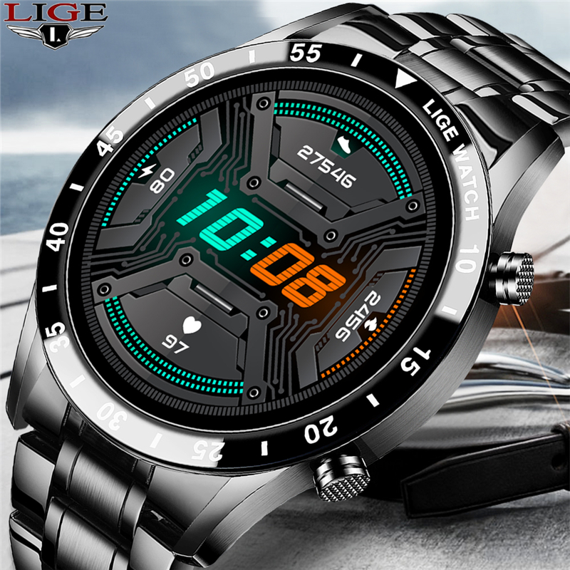 LIGE 2021 New Smart Watch Men LED Screen Heart Rate Monitor Blood Pressure Fitness tracker Sport Watch waterproof Smartwatch+Boxg, Silicone black
LIGE 2021 New Smart Watch Men LED Screen Heart Rate Monitor Blood Pressure Fitness tracker Sport Watch waterproof Smartwatch+Boxg, Silicone black