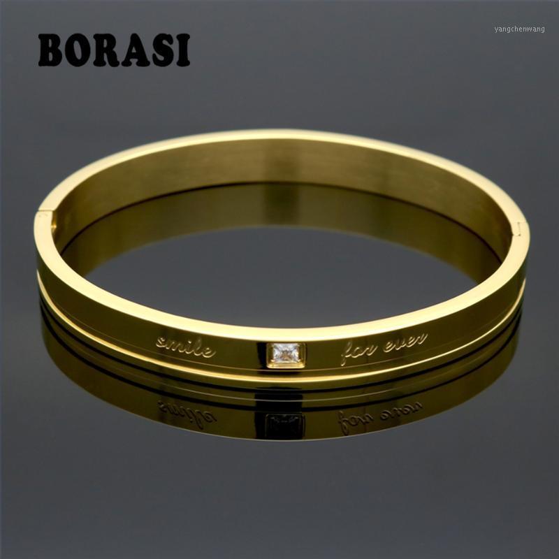 Couple Gold Color Designer Stainless Steel Bangles Crystal Cuff Buckle Love Opening Bracelet For Women Jewelry Pulseiras Bangle
Couple Gold Color Designer Stainless Steel Bangles Crystal Cuff Buckle Love Opening Bracelet For Women Jewelry Pulseiras Bangle
