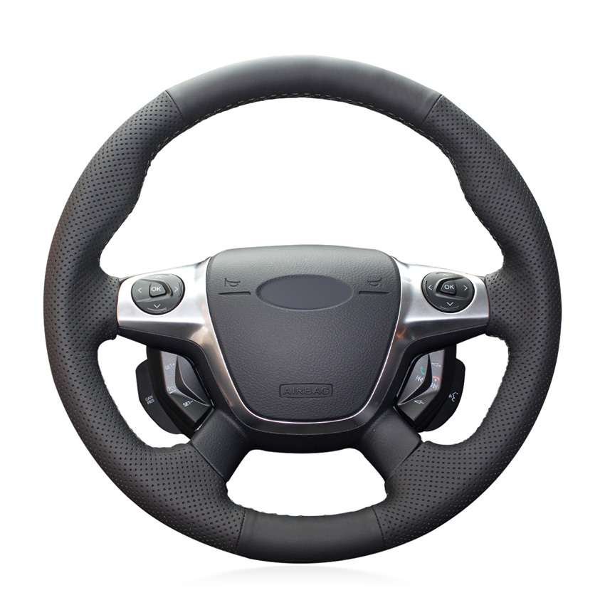 DIY Custom Black Artificial Leather Steering Wheel Cover for Ford Focus 3 2012-2014 KUGA Escape 2013-2016 C-MAX 2011-2014
DIY Custom Black Artificial Leather Steering Wheel Cover for Ford Focus 3 2012-2014 KUGA Escape 2013-2016 C-MAX 2011-2014