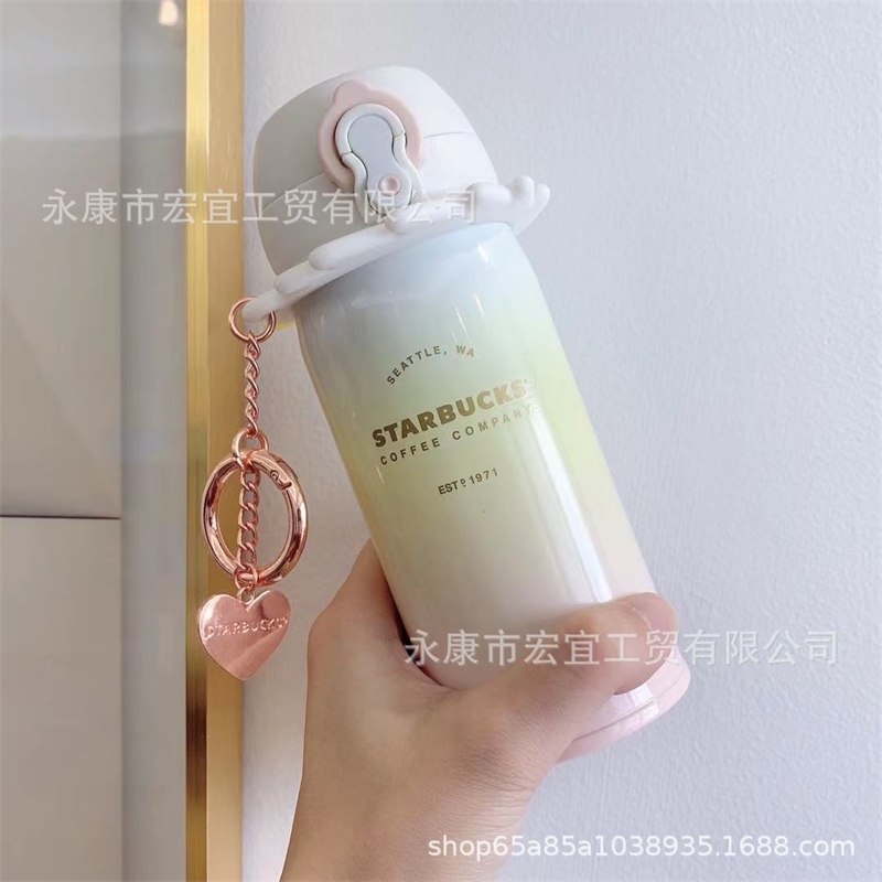 

2021 new xingba stainless steel limited edition male and female student couple dining home joint thermos cup, Rainbow cup