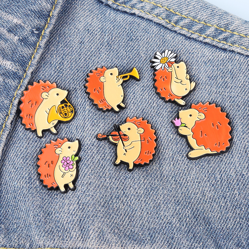 Hedgehog Musician Audience Enamel Pins Custom Music Brooch Lapel Badge Bag Cartoon Animal Jewelry Gift for Kids Friends, Mixed colors
Hedgehog Musician Audience Enamel Pins Custom Music Brooch Lapel Badge Bag Cartoon Animal Jewelry Gift for Kids Friends, Mixed colors