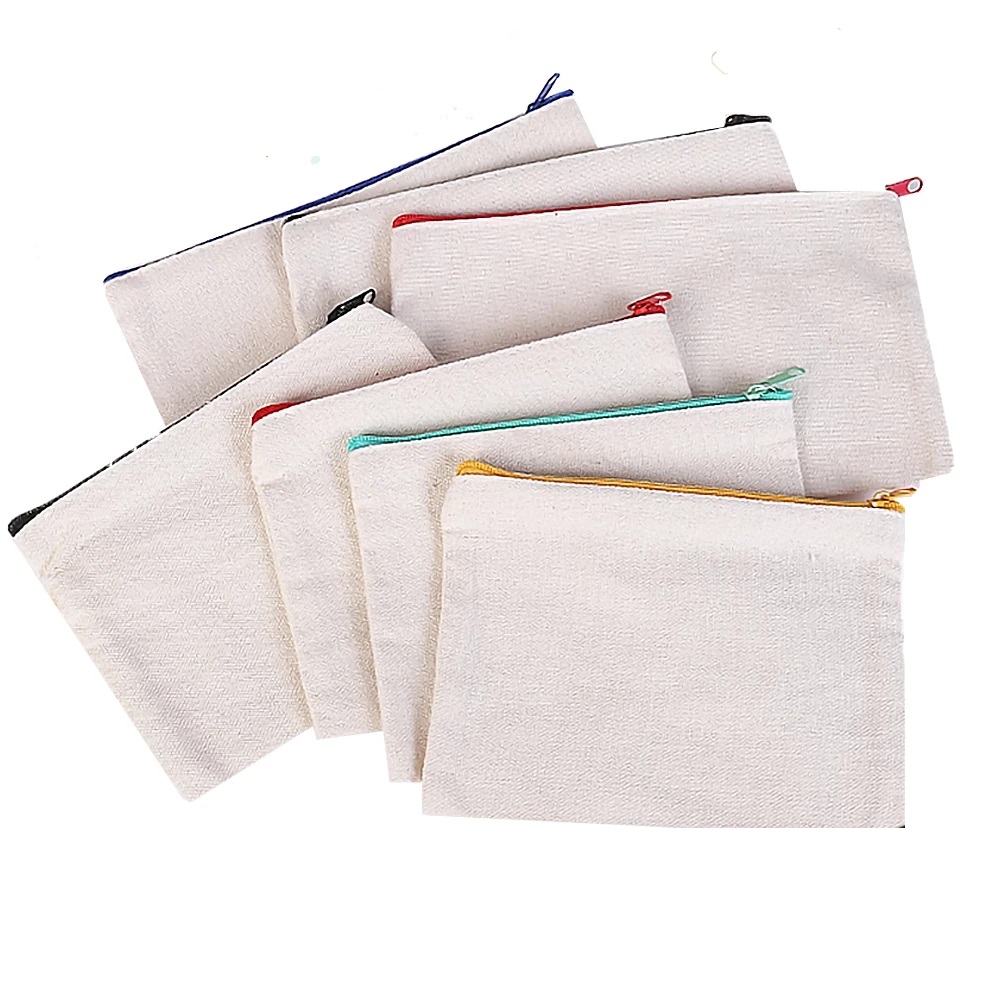 Sublimation Canvas Cosmetic Bag Makeup Pouches with Zipper bags blanks Plain Pencil Pouch Travel Toiletry purse for Women Girls DIY
Sublimation Canvas Cosmetic Bag Makeup Pouches with Zipper bags blanks Plain Pencil Pouch Travel Toiletry purse for Women Girls DIY