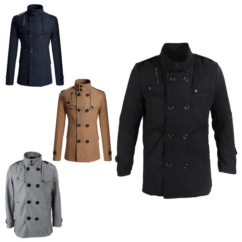Men's Trench Coats Men Slim Fit Long Coat Winter Warm Double Breasted Peacoat Jacket - Light Tan, As pic
Men's Trench Coats Men Slim Fit Long Coat Winter Warm Double Breasted Peacoat Jacket - Light Tan, As pic