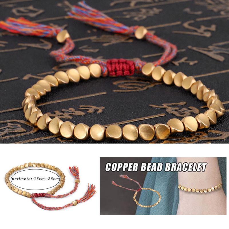 Beaded, Strands Hand-woven Wenwan Line Bracelet Shaped Copper Bead Matte Tibetan Rope & Bangles Unisex Wax Thread
Beaded, Strands Hand-woven Wenwan Line Bracelet Shaped Copper Bead Matte Tibetan Rope & Bangles Unisex Wax Thread