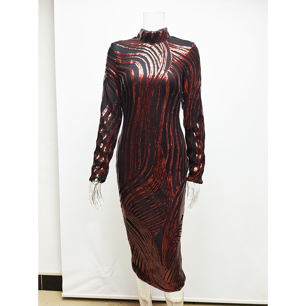 Casual Dresses Snake Print Gold Green Sequin Dress Women Sexy Long Sleeve Club Party Elegant Autumn Winter Bodycon Vestidos 2021, Wine red
Casual Dresses Snake Print Gold Green Sequin Dress Women Sexy Long Sleeve Club Party Elegant Autumn Winter Bodycon Vestidos 2021, Wine red