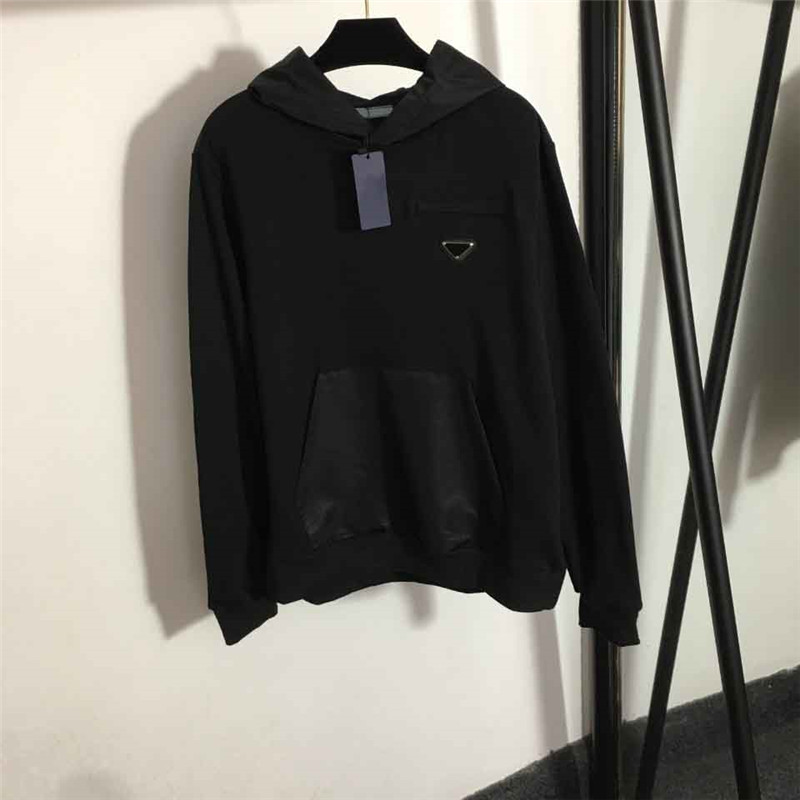 Casual Triangle Label Hoodies Long Sleeve Big Pocket Sweatshirts With Tags Spring Autumn Winter Hoodie For Women Street Style, Black
Casual Triangle Label Hoodies Long Sleeve Big Pocket Sweatshirts With Tags Spring Autumn Winter Hoodie For Women Street Style, Black