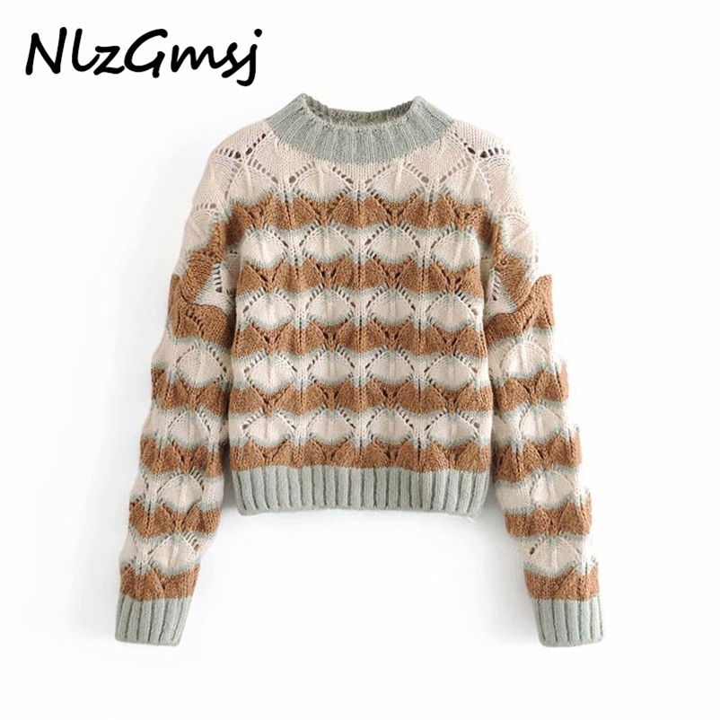 Sweater Women Vintage Knit Long Sleeve O Neck Striped Pullover Knitted Top Female Chic Winter s 210628, As picture
Sweater Women Vintage Knit Long Sleeve O Neck Striped Pullover Knitted Top Female Chic Winter s 210628, As picture