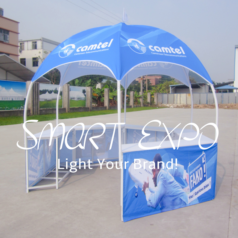 Promotion Counter Outdoor Exhibition Booth 3x3 Advertising Display Dome Tent for Event
