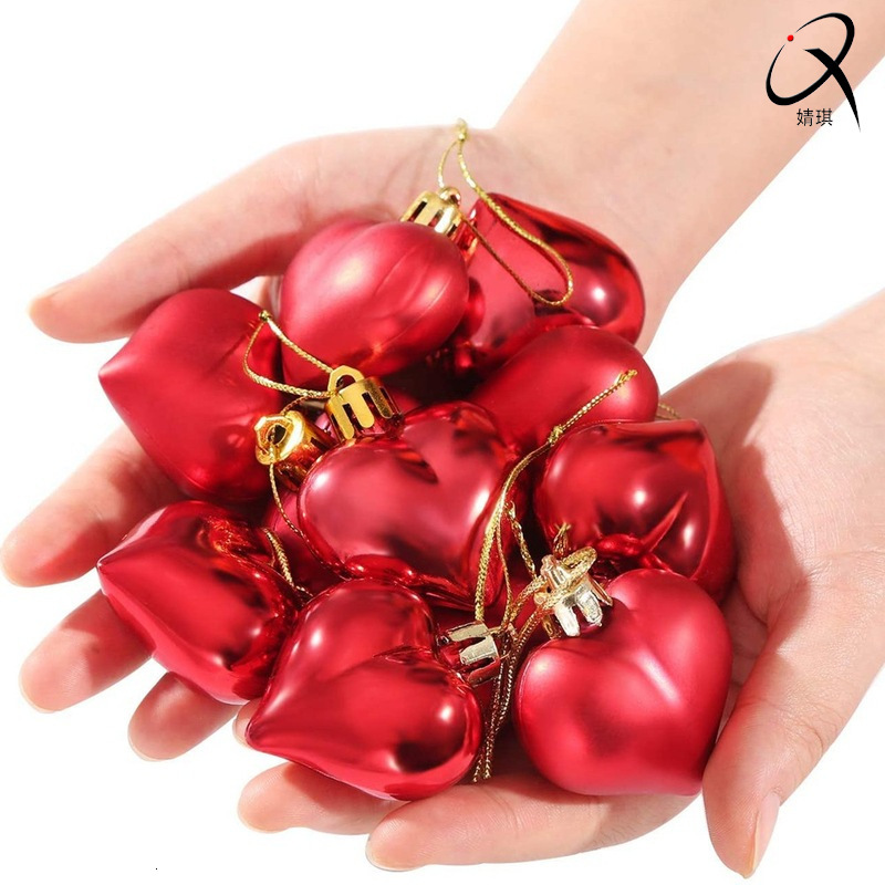 24pcs heart shaped colored ball christmas ornament valentine's day gift family party pendant love ball set
24pcs heart shaped colored ball christmas ornament valentine's day gift family party pendant love ball set