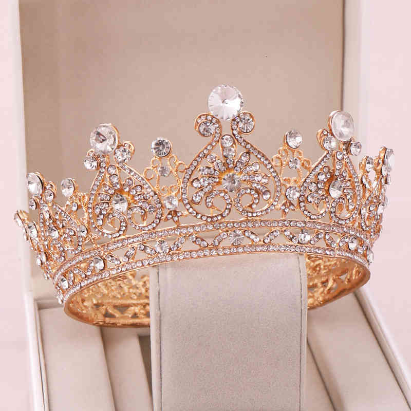 Wedding Hair Jewelry Accessories Selling Whole Circle Heart-shaped Rhinestone Crown Princess Ornament Bride