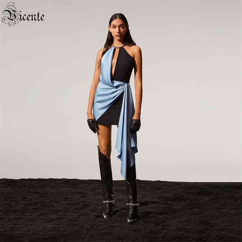Pre-order Women's Dress Celebrity Party Sky Blue Ding Stitching Design Draped Diamond Chain Halter Bandage 210520, Black
Pre-order Women's Dress Celebrity Party Sky Blue Ding Stitching Design Draped Diamond Chain Halter Bandage 210520, Black