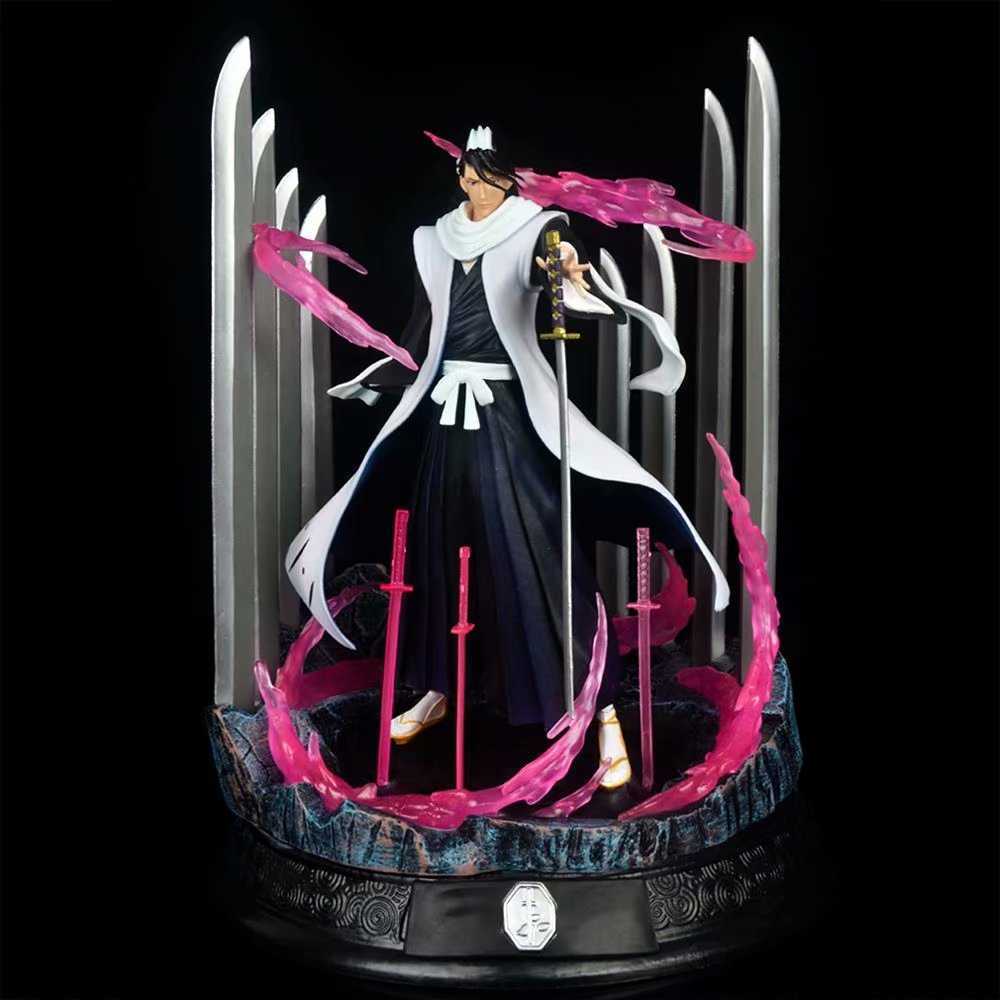 

NEW BLEACH Kuchiki Byakuya GK Statue Collectible Figure Model Toy PVC Action Anime Figure Model Collection Q0722, No retail box