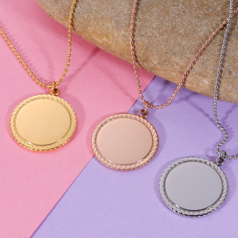 Pendant Necklaces 100% Stainless Steel Circle Round Necklace Blank For Engrave Statement Name Metal Disc Mirror Polished Wholesale 5pcs
Pendant Necklaces 100% Stainless Steel Circle Round Necklace Blank For Engrave Statement Name Metal Disc Mirror Polished Wholesale 5pcs