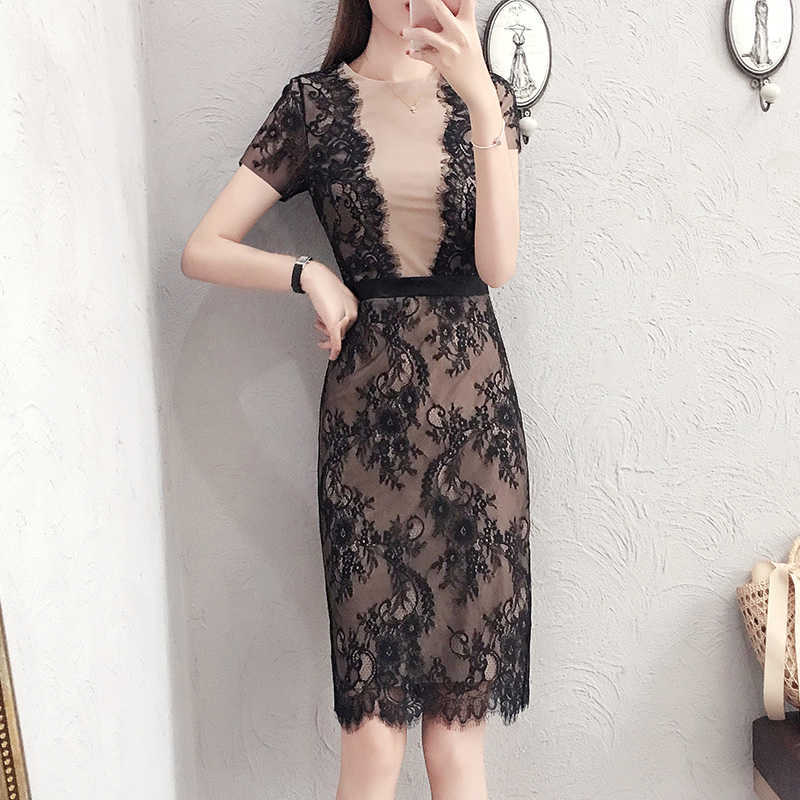 Lace dress summer time French bag hips Office Lady Polyester Sheath Solid Short Zippers 210603, Clear
Lace dress summer time French bag hips Office Lady Polyester Sheath Solid Short Zippers 210603, Clear