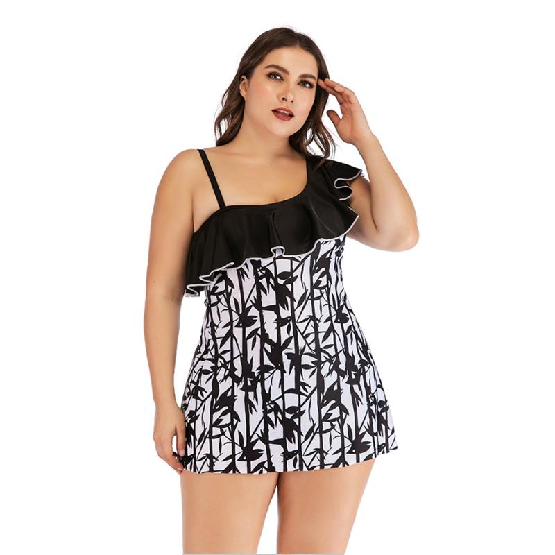 Women' Swimwear Swimsuit Slope Shoulder Printed Slimming Swim Two Piece Sets Plus Size, Multi
Women' Swimwear Swimsuit Slope Shoulder Printed Slimming Swim Two Piece Sets Plus Size, Multi