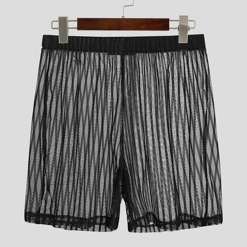 Men's Shorts INCERUN Men Mesh See Through Elastic Waist Homewear Striped Casual Streetwear Summer Sexy Sleep Bottoms S-5XL, L42-3
Men's Shorts INCERUN Men Mesh See Through Elastic Waist Homewear Striped Casual Streetwear Summer Sexy Sleep Bottoms S-5XL, L42-3
