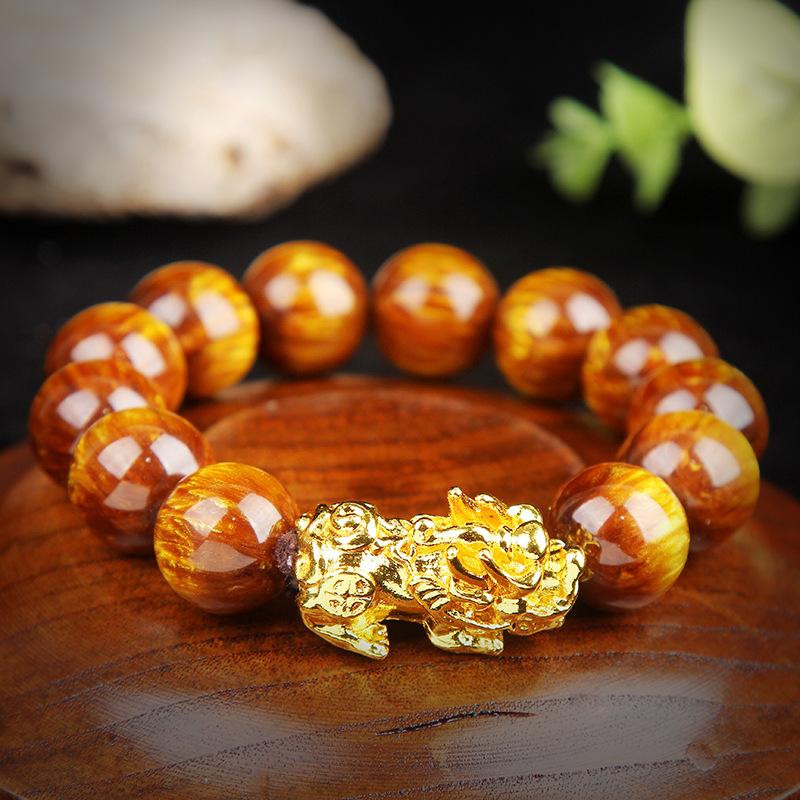 Link, Chain Gold Color Tiger Eyes Stone Beads Bangles Bracelet Chinese Lucky Goods Beast Pixiu Drop Jewelry Gift
Link, Chain Gold Color Tiger Eyes Stone Beads Bangles Bracelet Chinese Lucky Goods Beast Pixiu Drop Jewelry Gift