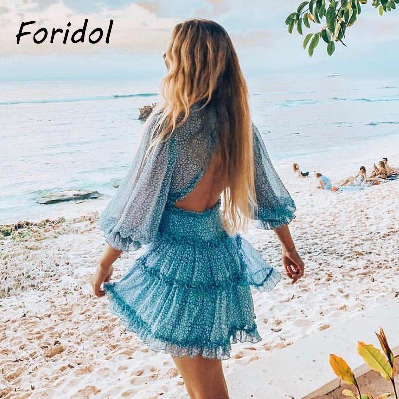 Casual Dresses Floral Print Long Sleeve Women Dress Deep V-neck Beach Backless 2021 Mini Short Summer Holiday Boho, Blue
Casual Dresses Floral Print Long Sleeve Women Dress Deep V-neck Beach Backless 2021 Mini Short Summer Holiday Boho, Blue