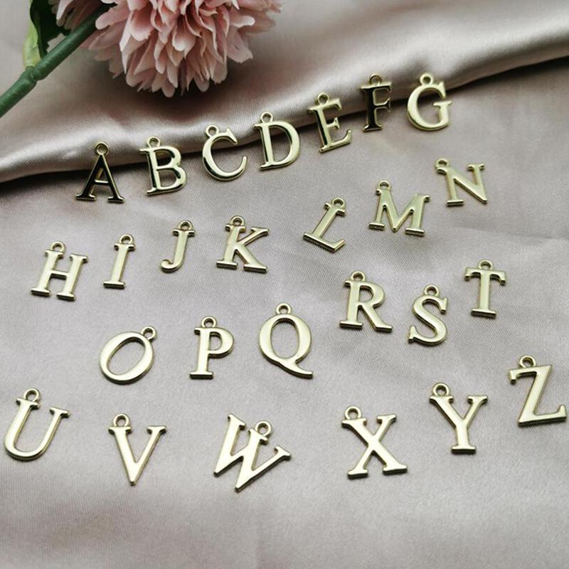 Charms 26PCS A-Z Letter Gold Alphabet Charm Pendants For Bracelet Necklace Crafts Making Accessories, Bronze;silver
Charms 26PCS A-Z Letter Gold Alphabet Charm Pendants For Bracelet Necklace Crafts Making Accessories, Bronze;silver