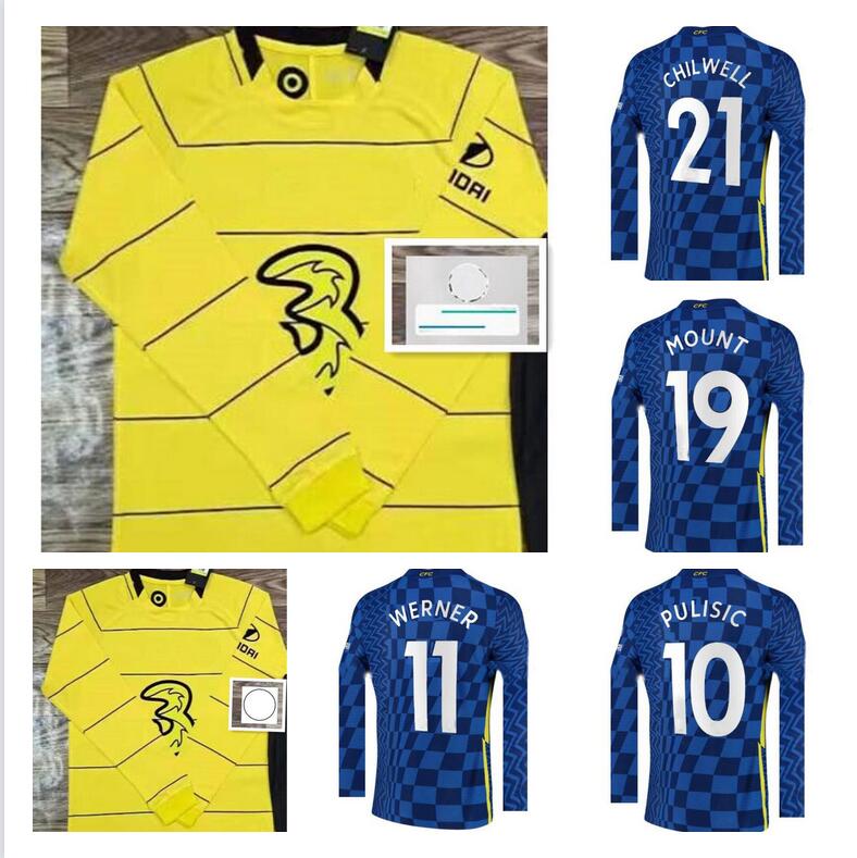 long sleeve CFC soccer jersey ZIYECH PULISIC MOUNT KANTE HAVERTZ WERNER ABRAHAM CHILWELL GIROUD HUDSON-ODOI 2021 2022 football shirt 21 22, Black;yellow
long sleeve CFC soccer jersey ZIYECH PULISIC MOUNT KANTE HAVERTZ WERNER ABRAHAM CHILWELL GIROUD HUDSON-ODOI 2021 2022 football shirt 21 22, Black;yellow
